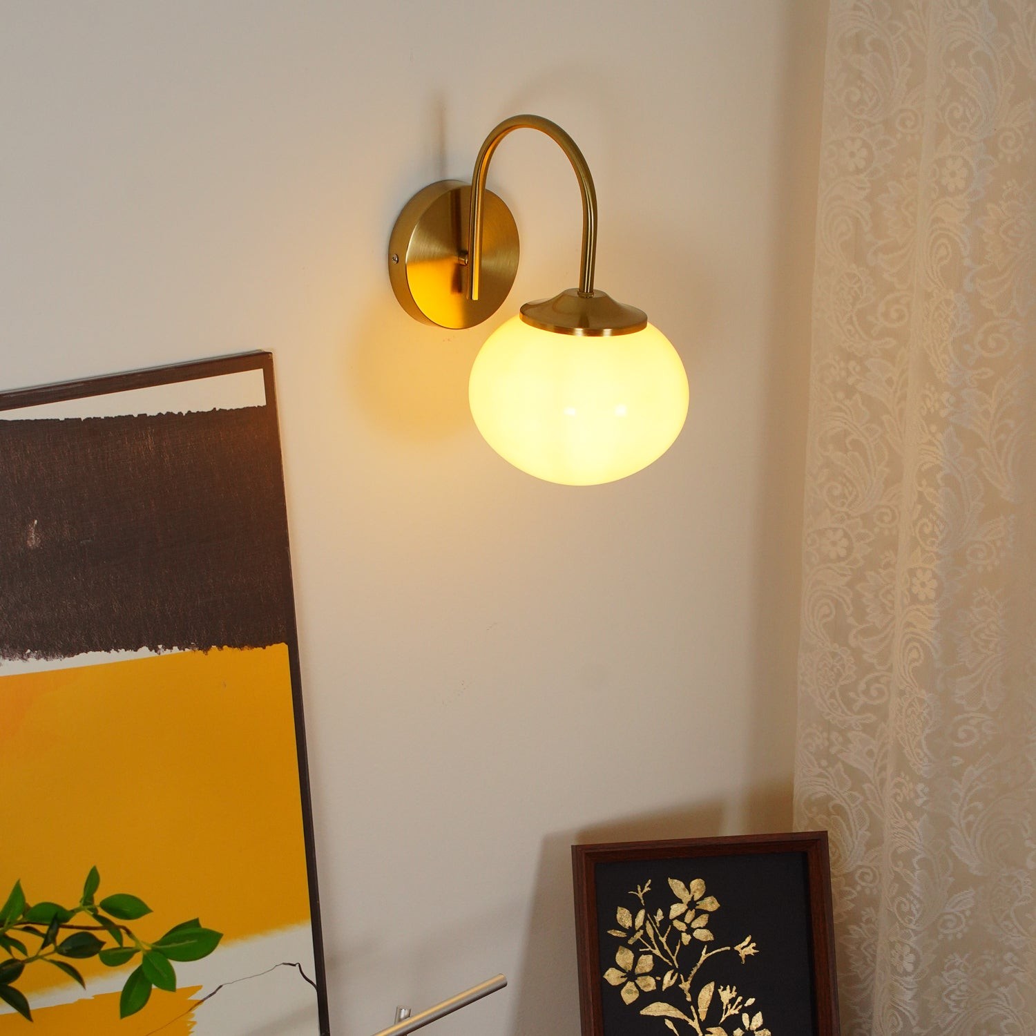 Traditionele ronde klassieke wandlamp HL598