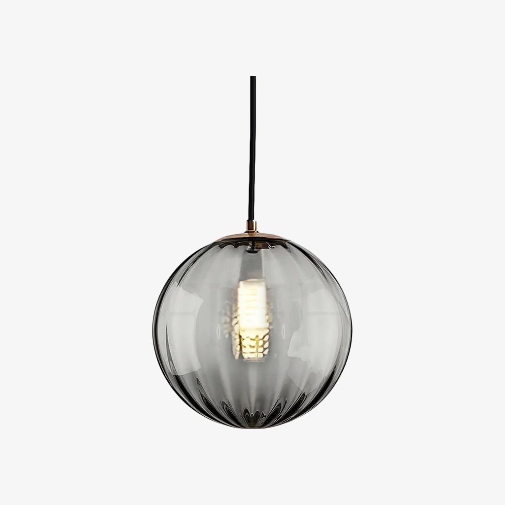 Lunorie hanglamp met glazen bol van ijzer en metaal – een stijlvolle, verstelbare hanglamp voor eetkamers HL2351