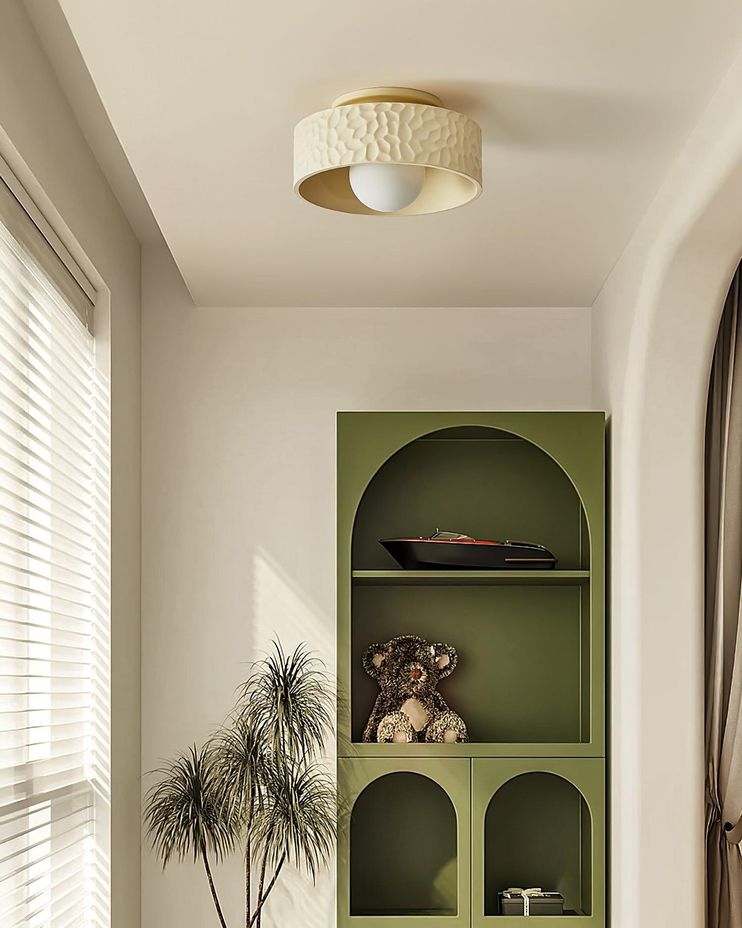 Crèmekleurige creatieve hal plafondlamp HL397
