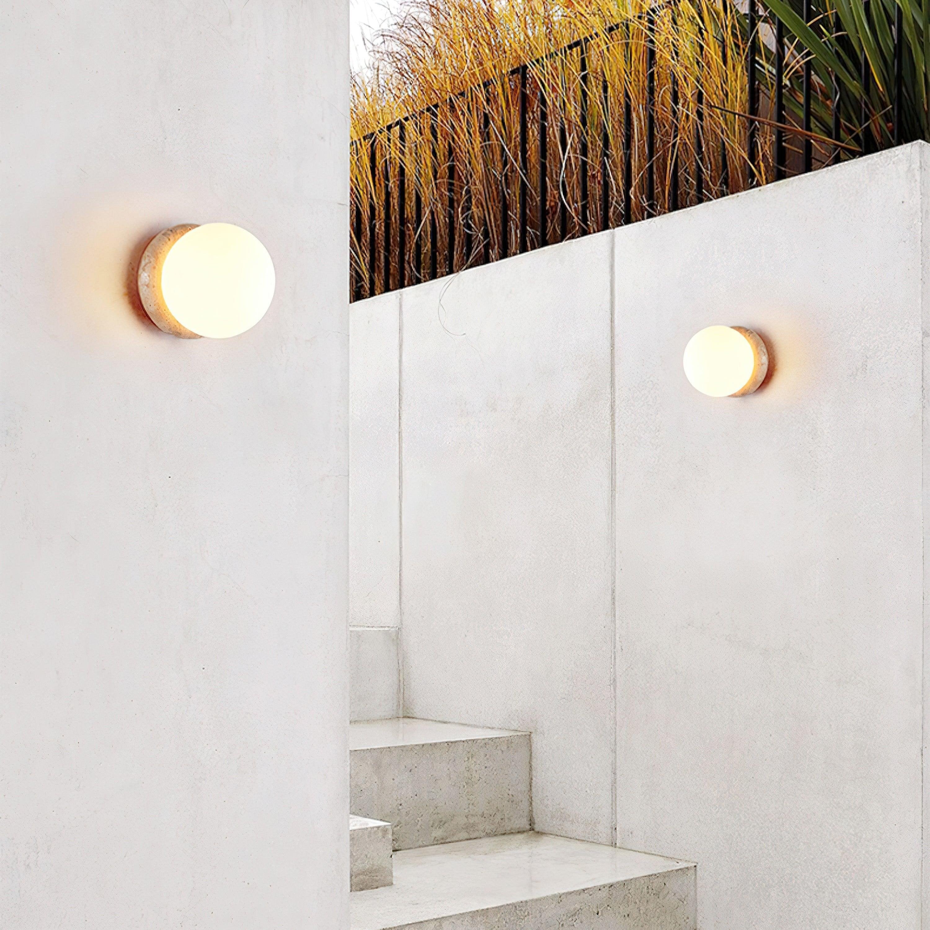 Asteroid Travertine Buitenwandlamp HL3442