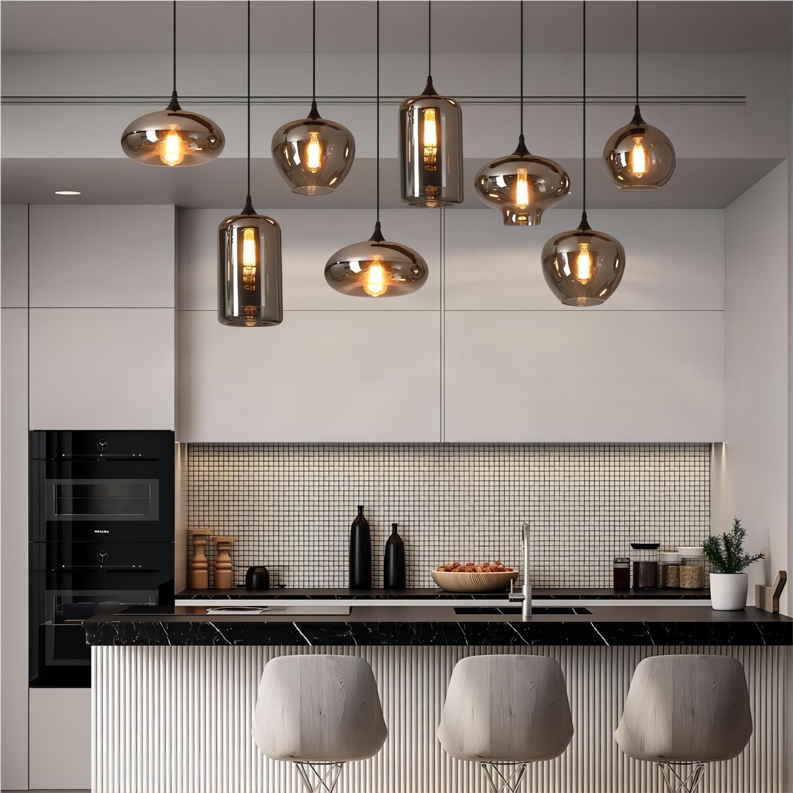 Alton Glazen Flessen Hanglamp