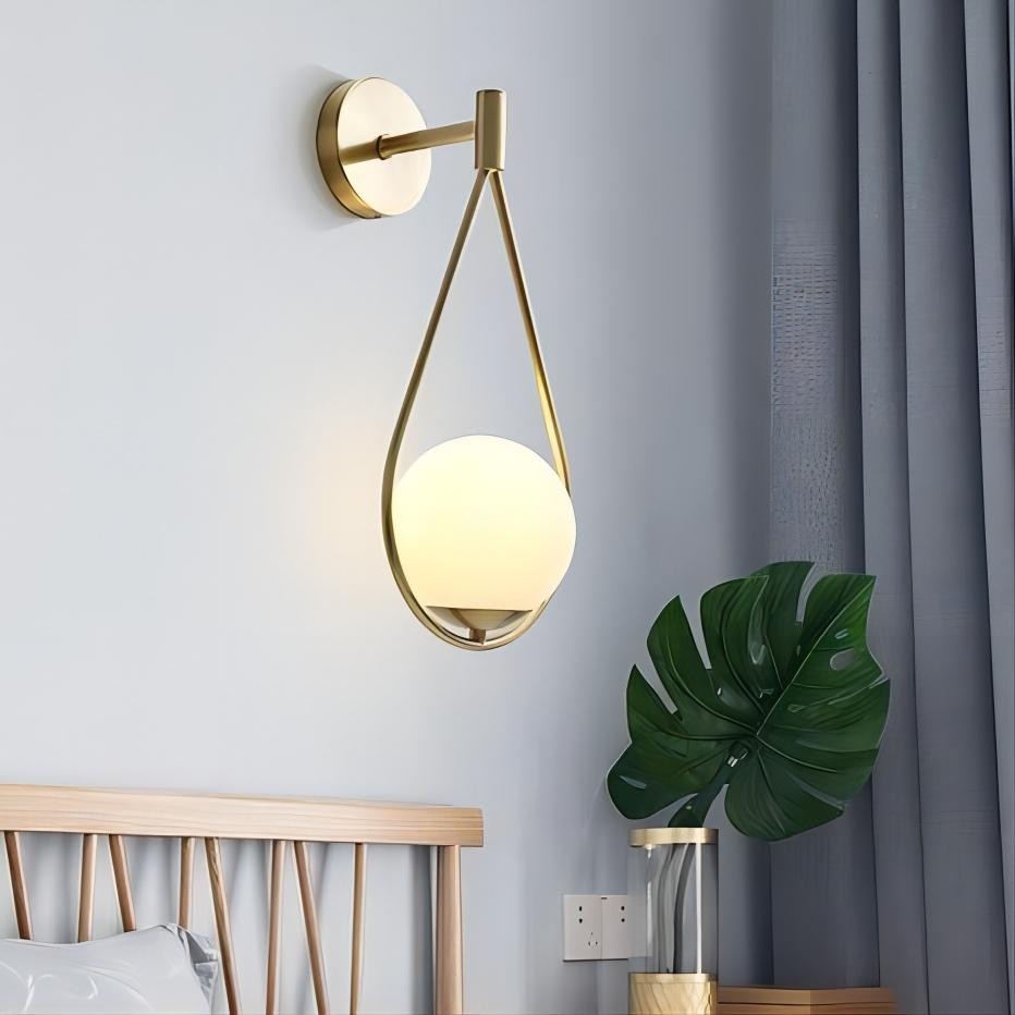 Messing ijdelheid Wandlamp