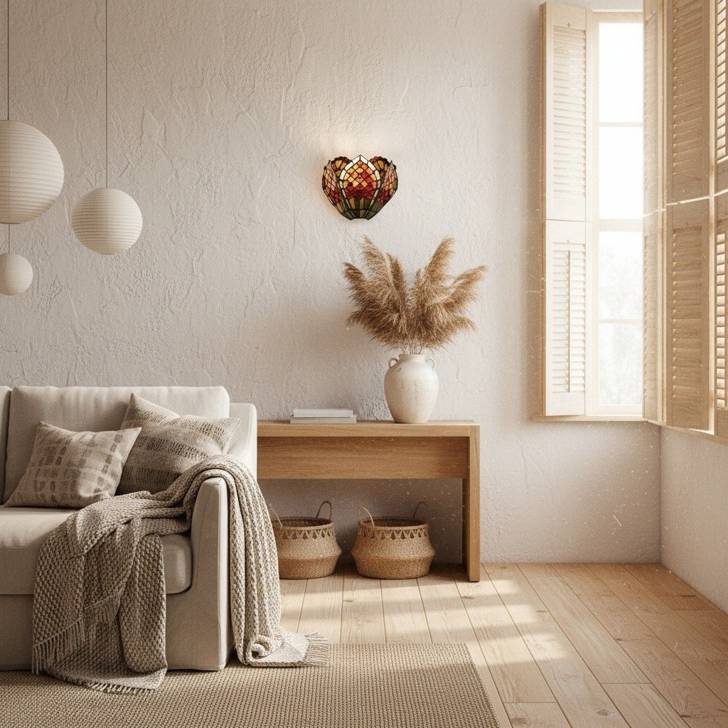 TF Orsino Vintage Art Glass Wandlamp - Decoratieve Art Nouveau Wandlamp voor de Hal HL2089
