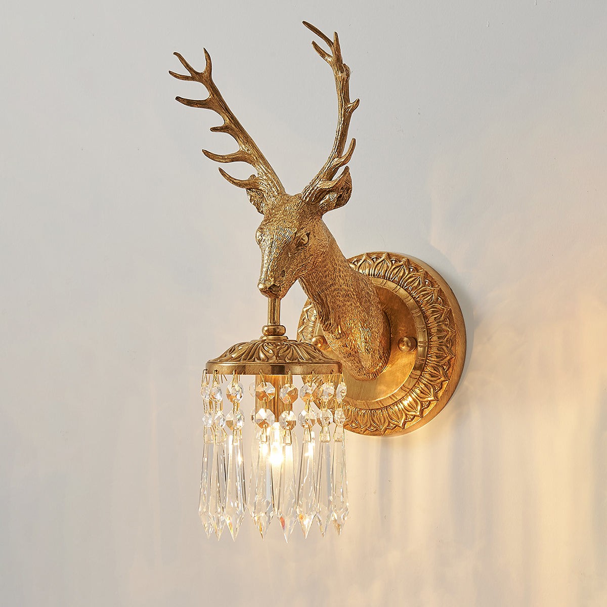 Wandlamp met geweikristal HL3293