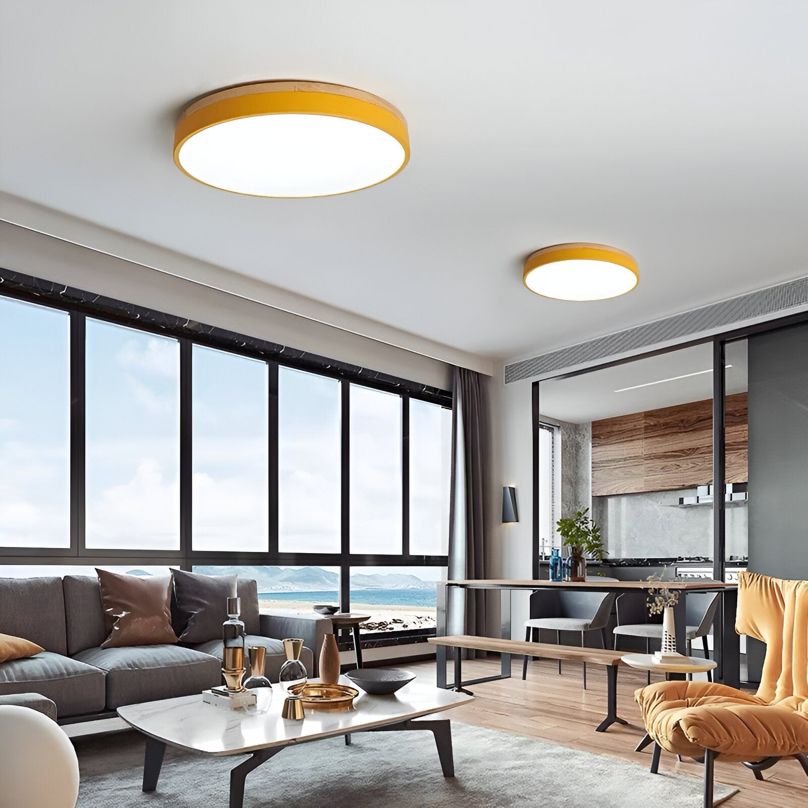 Nordic LED ronde plafondlamp van acryl, minimalistisch design HL1289