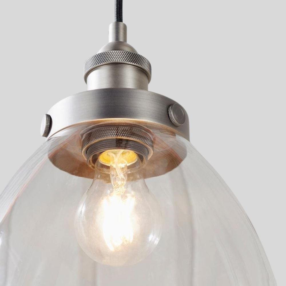 Novera Art Deco Dome hanglamp met in hoogte verstelbare glazen kap - Woonkamer HL2207