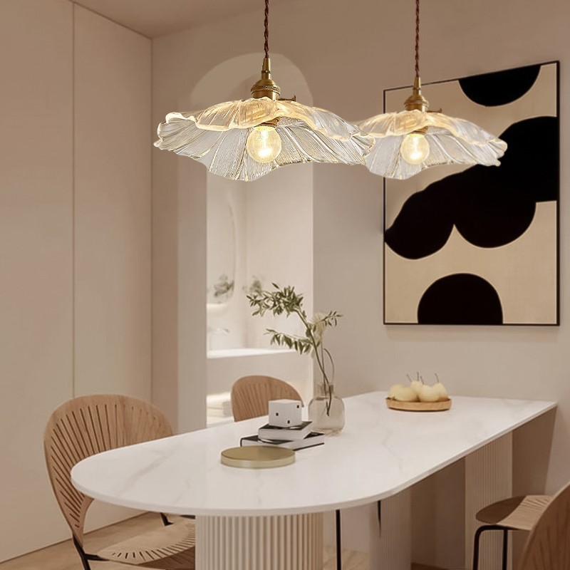 Moderne kunst bloem vorm keuken glazen hanglamp HL46