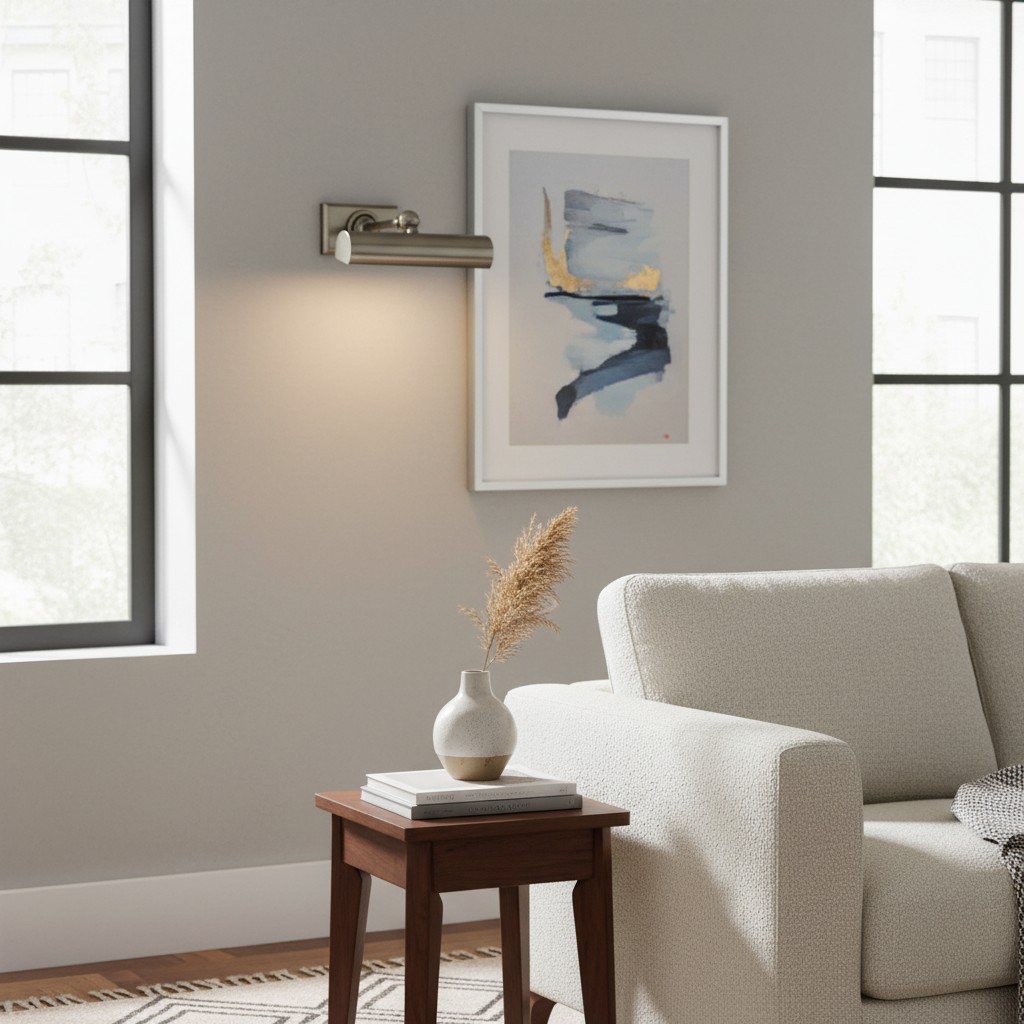 Libris Schilderijlamp - Slanke wandlamp met kunstzinnig design HL2371