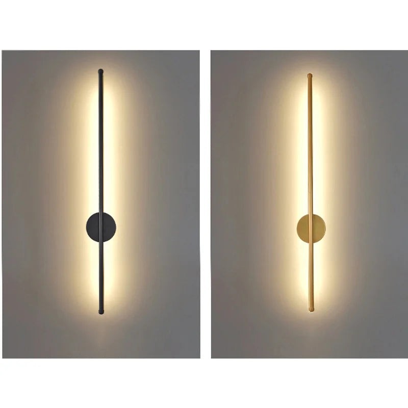 Moderne zwarte aluminium wandlamp HL3403