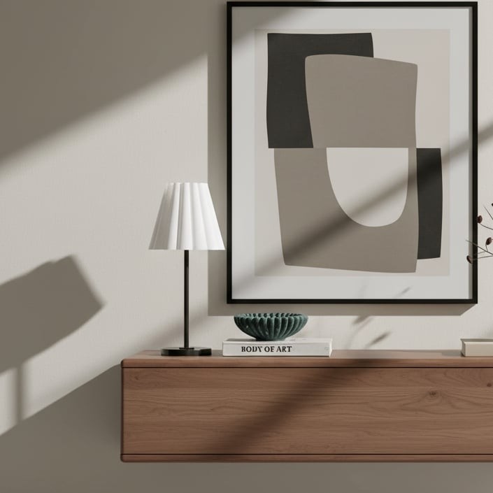 Ruffmeto Transitional Slim Tafellamp - Sculpturale kap voor de woonkamer of slaapkamer HL1851