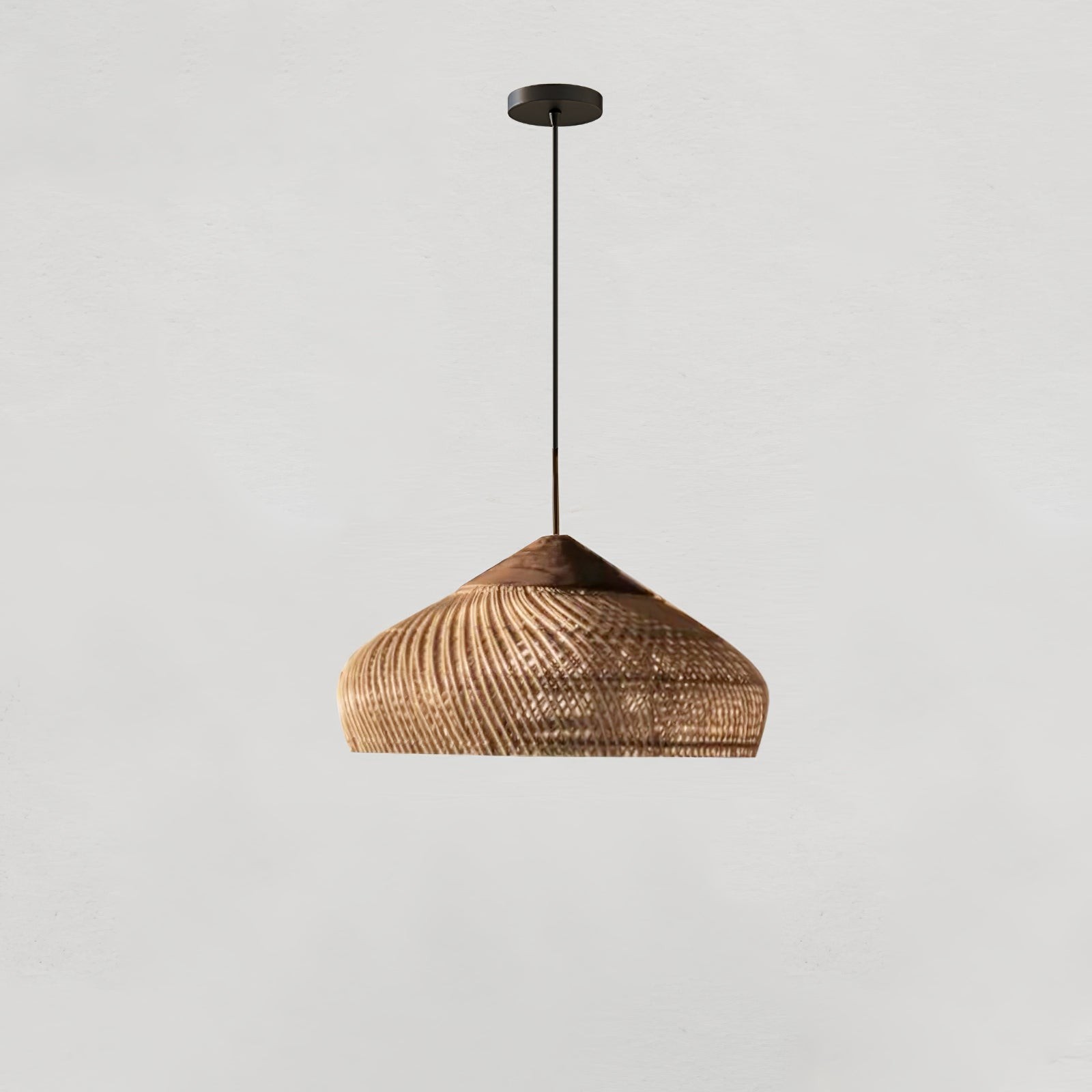 Harp gevlochten rotan hanglamp HL1402