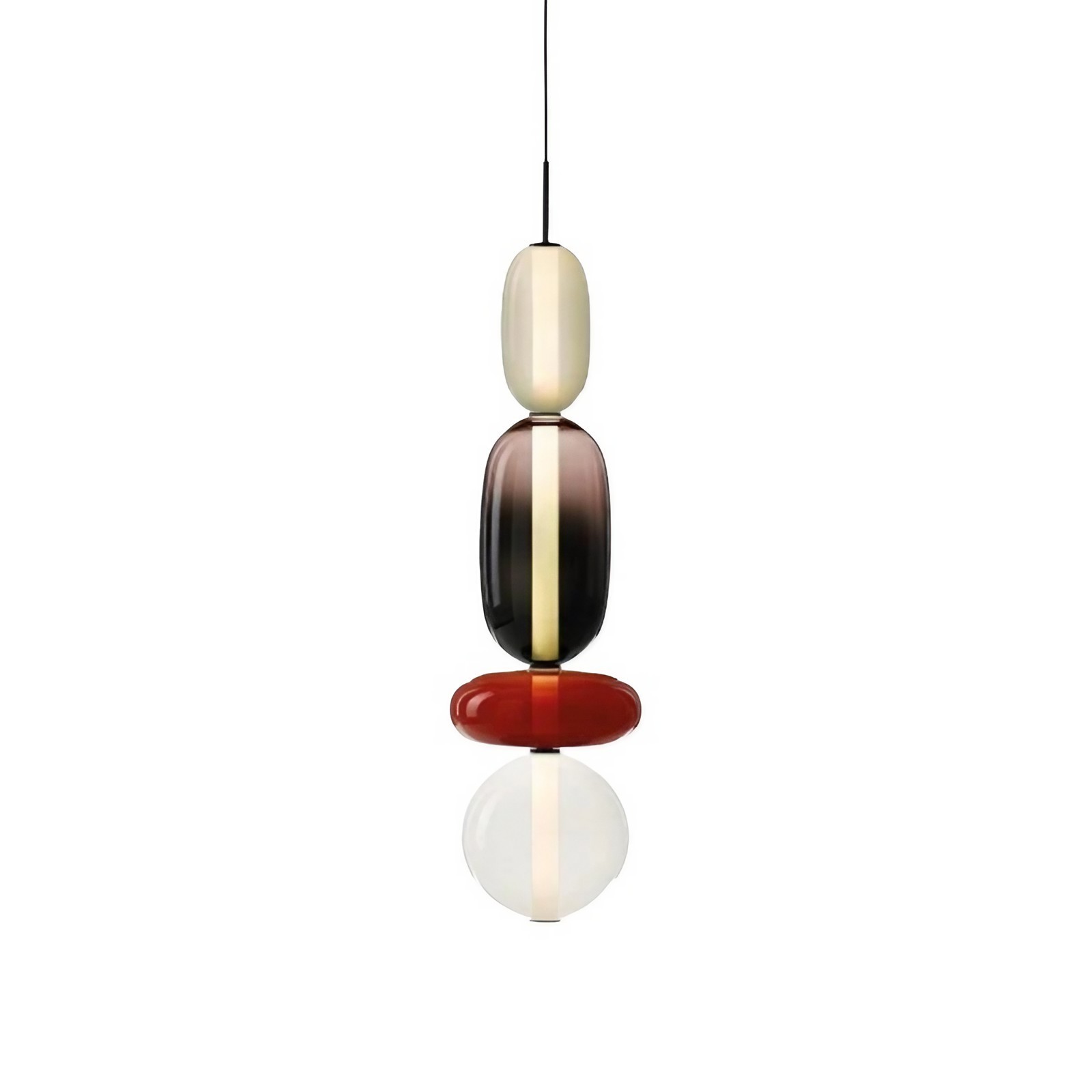 Noordse Hanglamp Van Gebrandschilderd Glas HL299