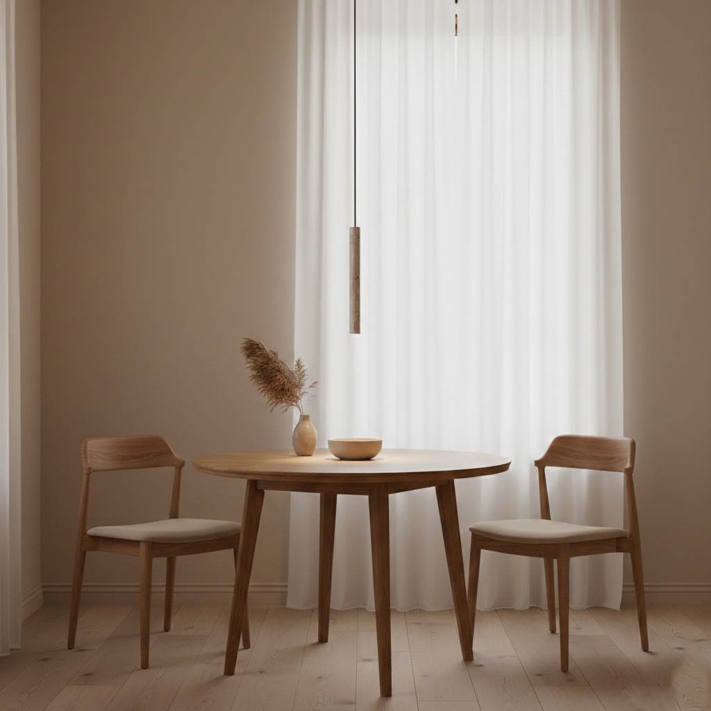 Moderne hanglamp HL3410 met marmeren travertin cilinder.