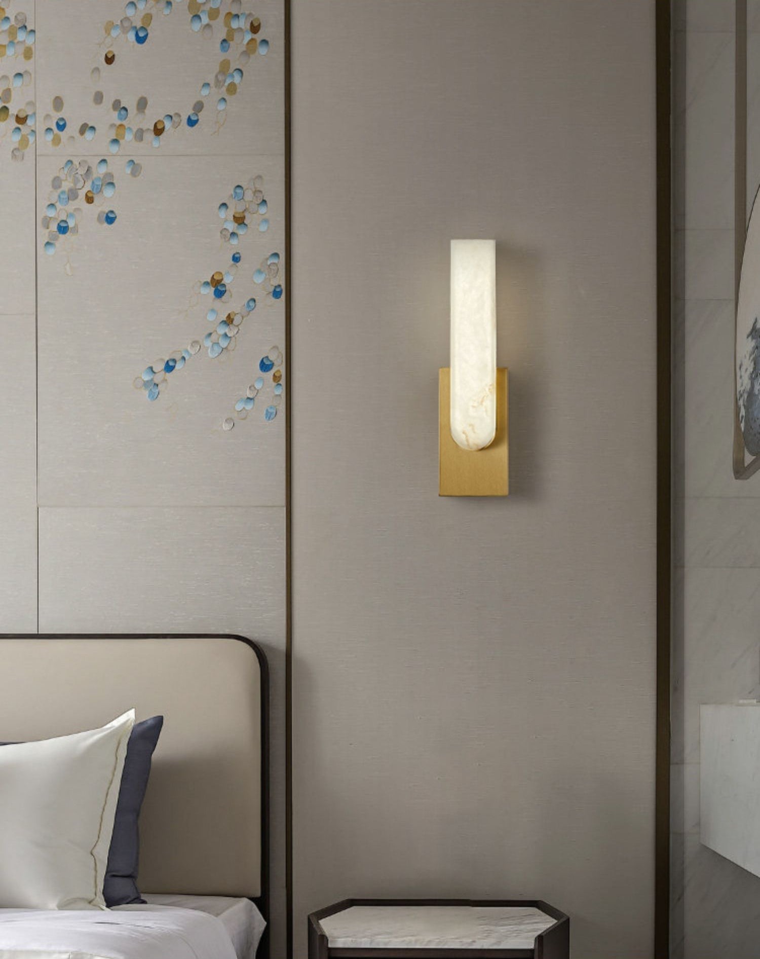 Agatha alabaster wandlamp HL2948