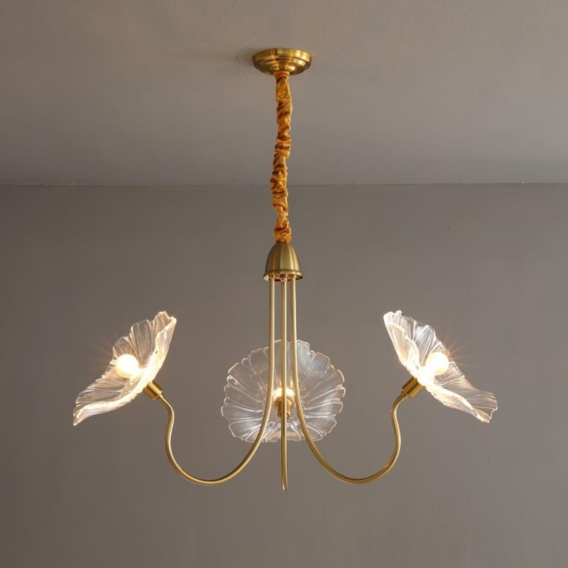 Nordic Lotusblad Glazen Bloem Hanglamp HL277