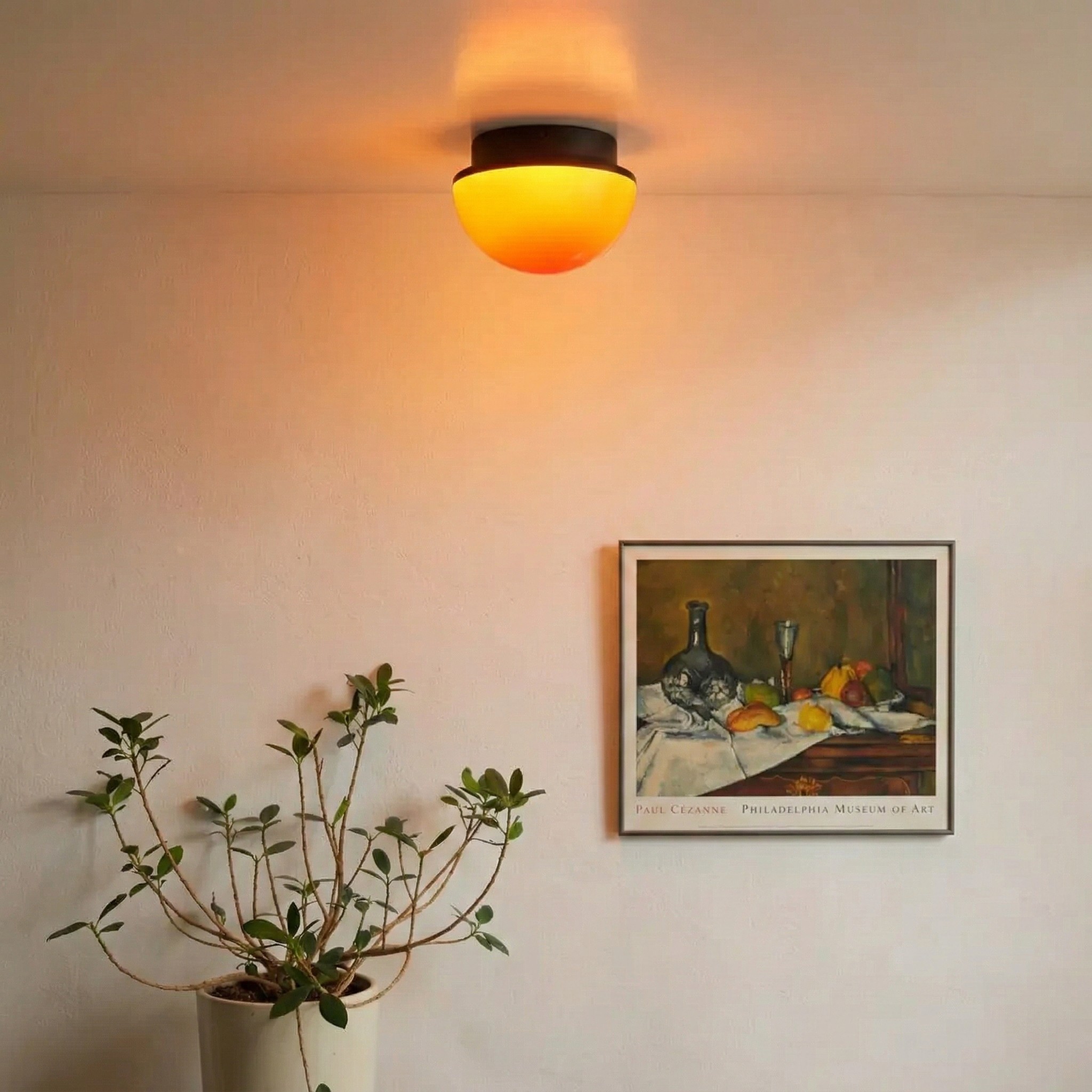Sunset Glow Acryl LED Plafondlamp met Sfeervolle Dome voor Woonkamer en Slaapkamer HL2501