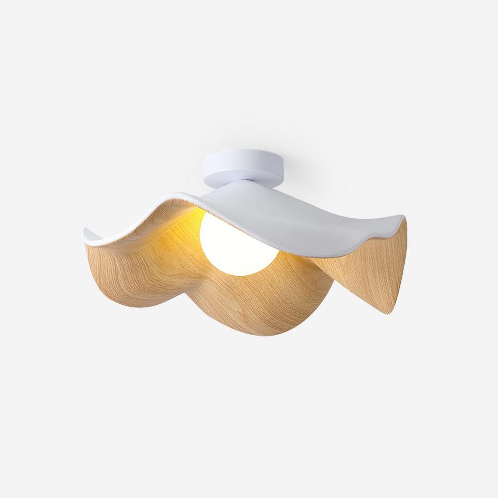 Nieuwe moderne eenvoudige plafondlamp met walnootnerf HL510