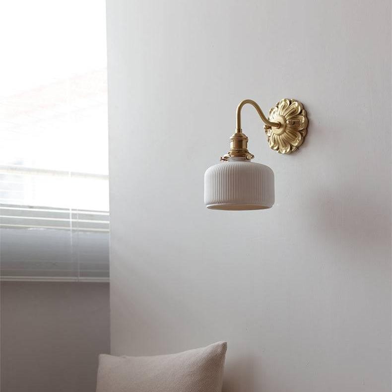 Wandlamp van messingkeramiek HL1790