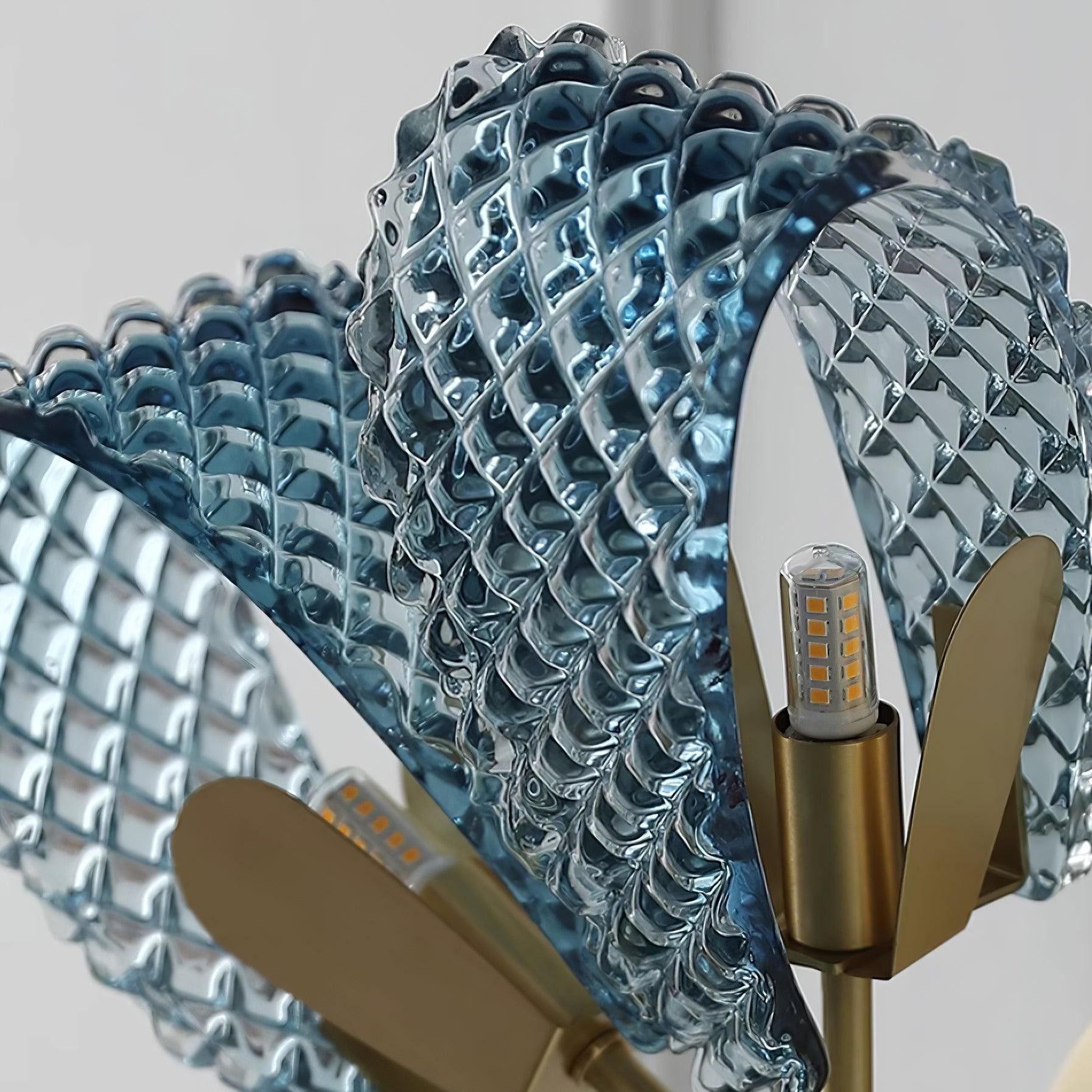 Creatieve Licht Luxe Blauwe Lint Wandlamp HL381