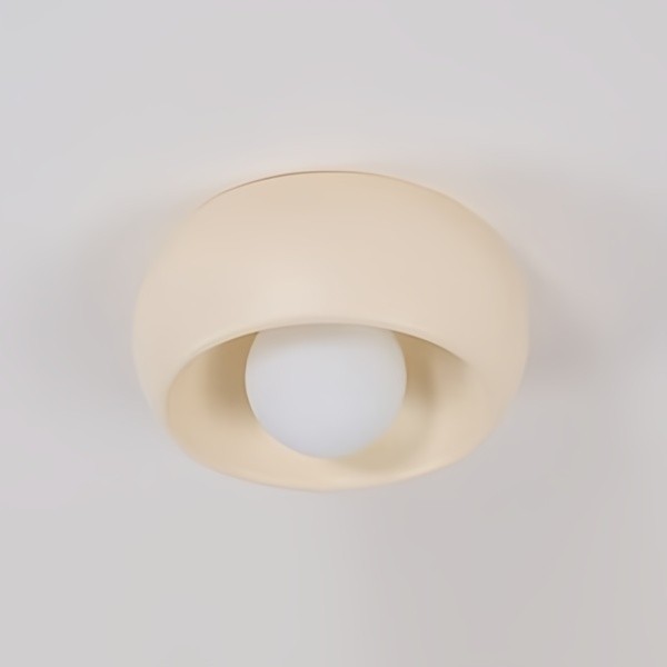 Aurelox ronde plafondlamp met vlakke montage, strak geometrisch ontwerp - moderne binnenverlichting HL2483