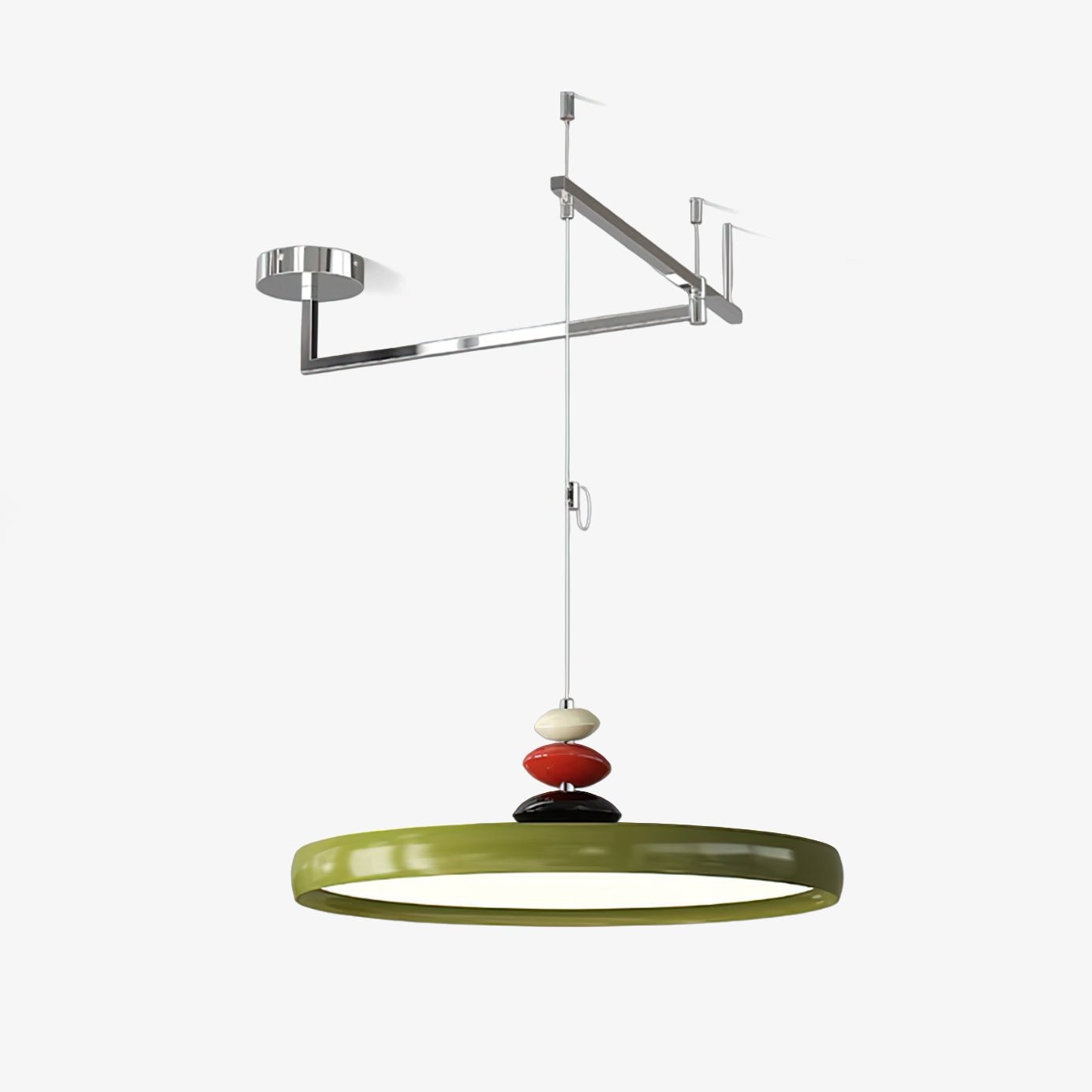 Hanglamp met zwenkarm van steen HL906