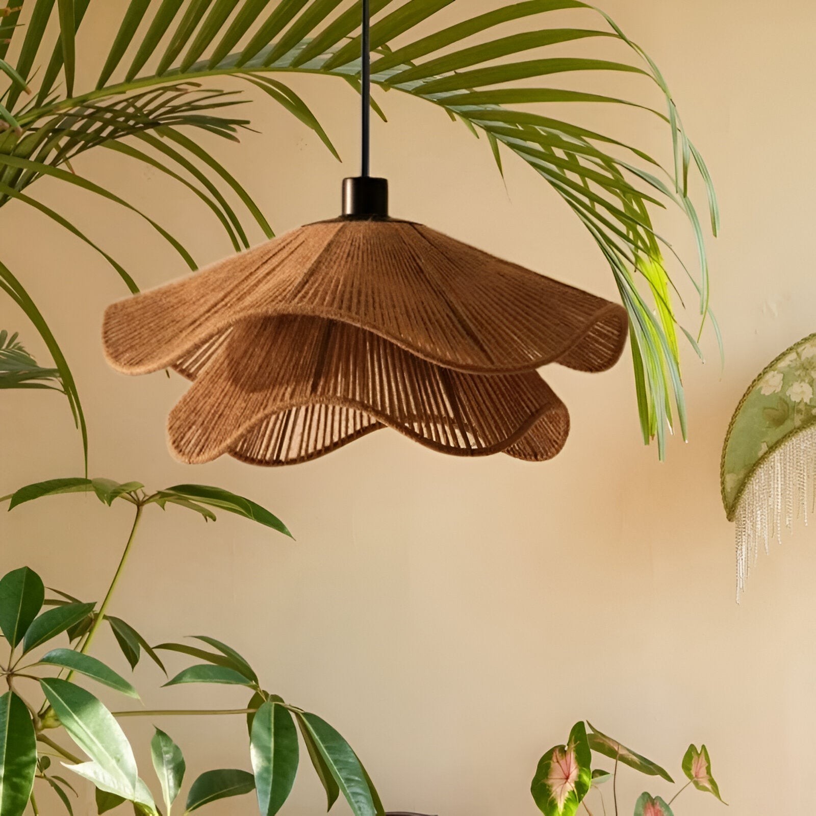 Cape Points Boho hanglamp van natuurlijke jutevezels HL3391