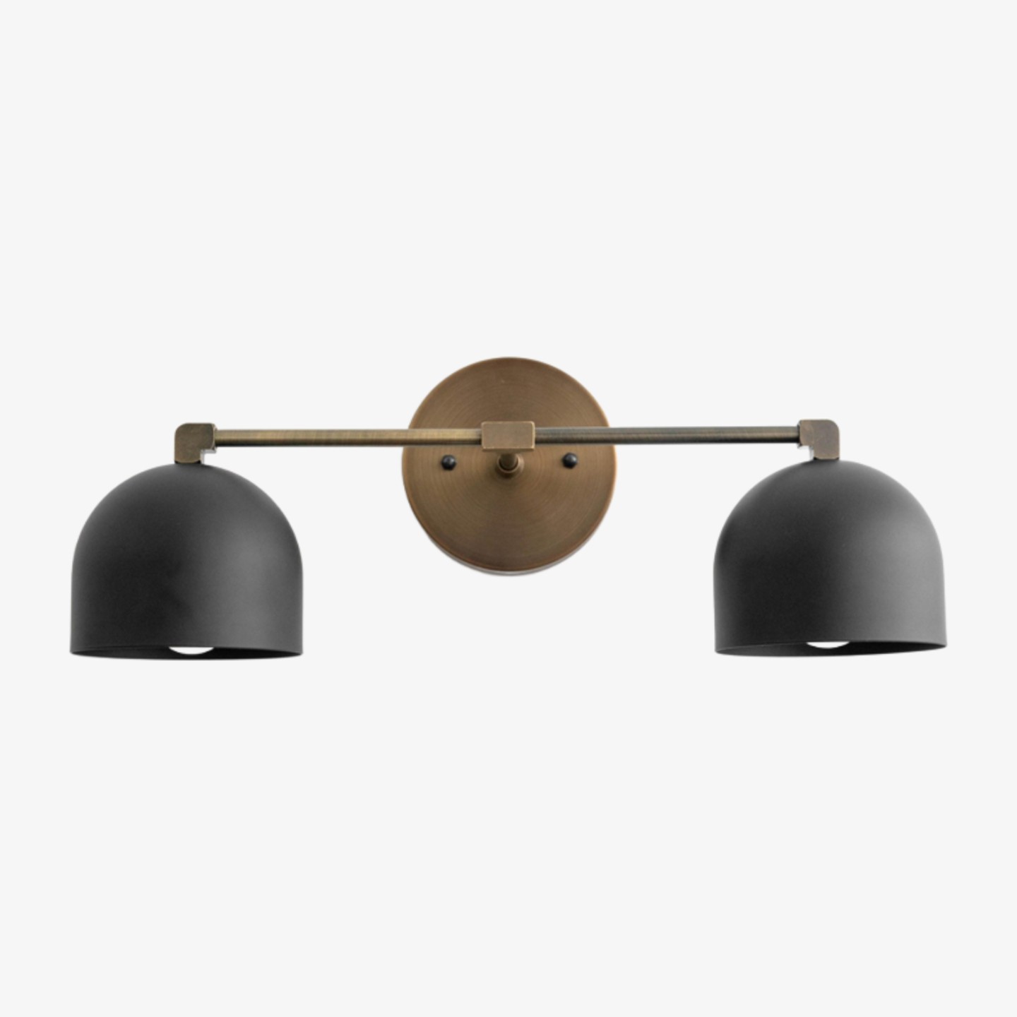 Metio Dome Mid-Century Diepe Bolvormige Kaptafellamp - Messing Wandlamp HL1774