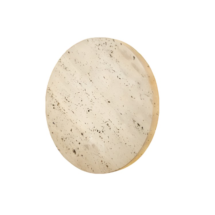 Travertijn stenen ronde wandlamp HL1270
