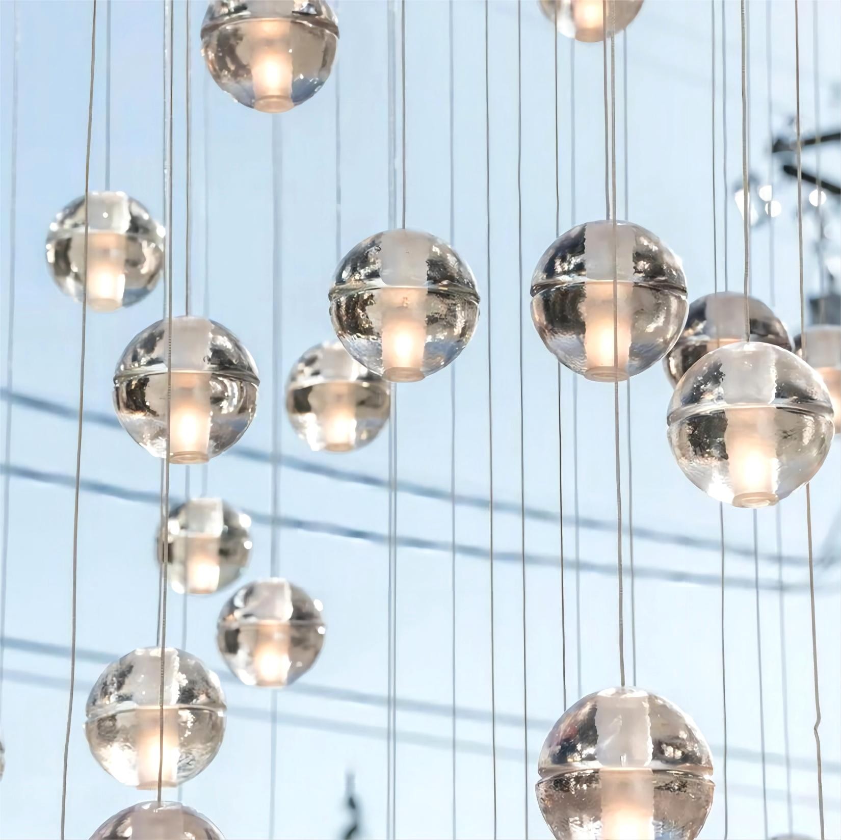 14.1M Glazen Bol Design Hanglamp