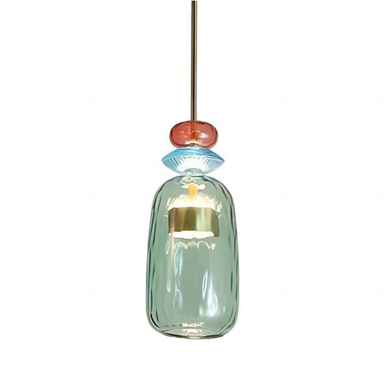 Scandinavische Macaron glas-in-lood design hanglamp HL213