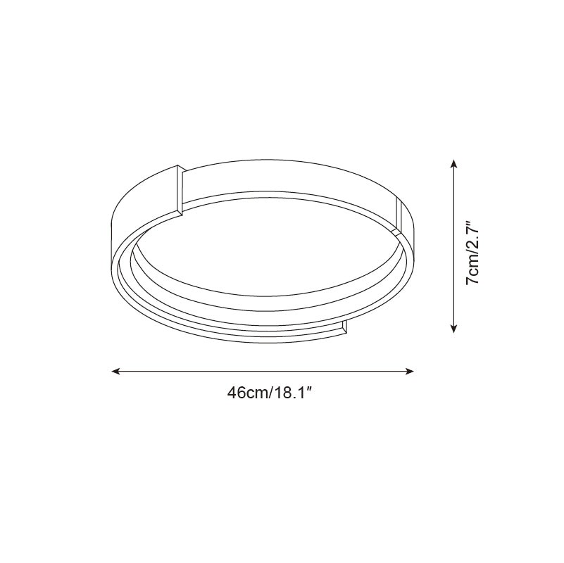 Cerqon Halo plafondlamp HL2684