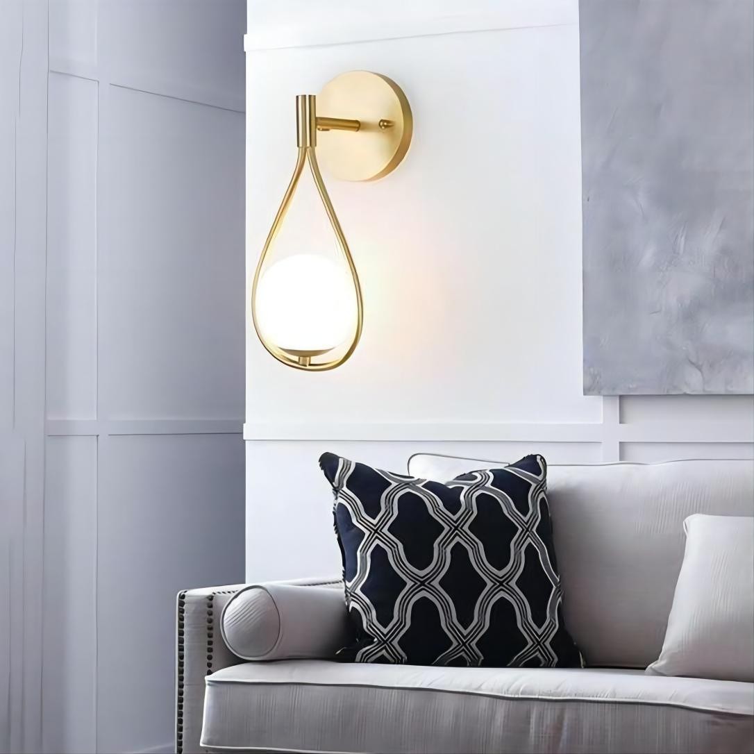 Messing ijdelheid Wandlamp