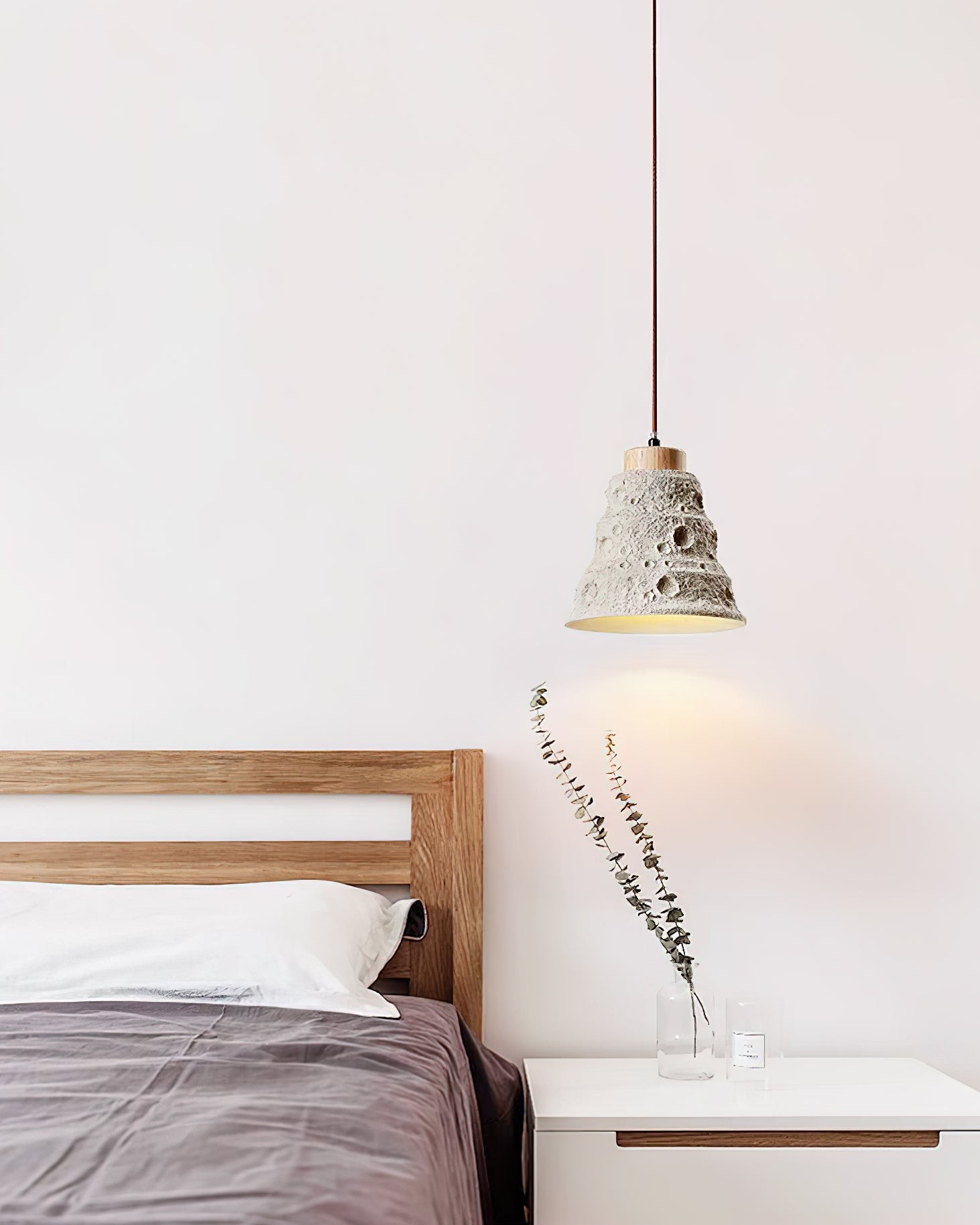 Japanse Wabi Sabi cementen belvormige hanglamp HL939