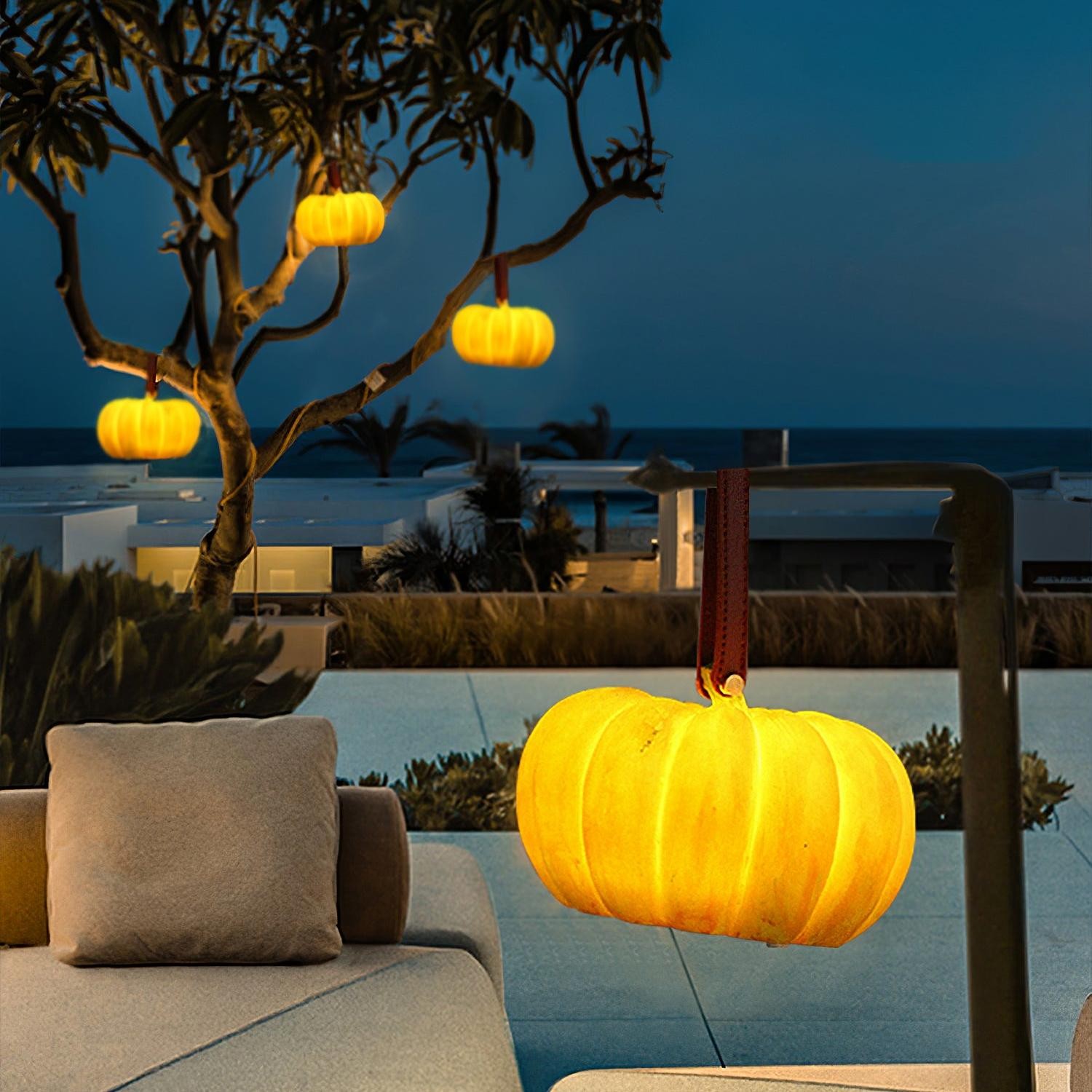 Pompoen Draagbare Tafellamp Voor Halloween Decoraties Buiten HL86