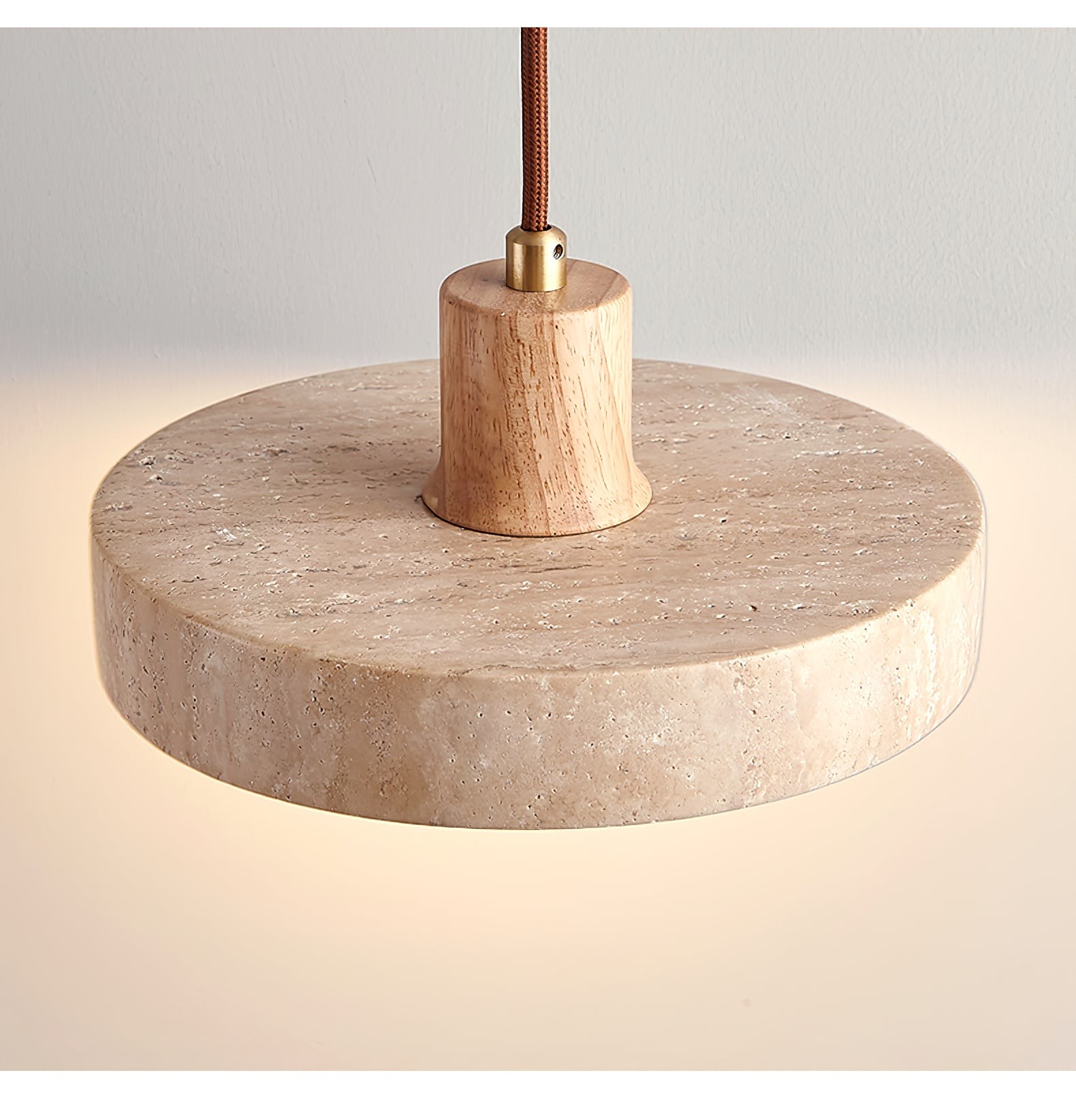 Nordic Travertine schijfvormige hanglamp HL1113