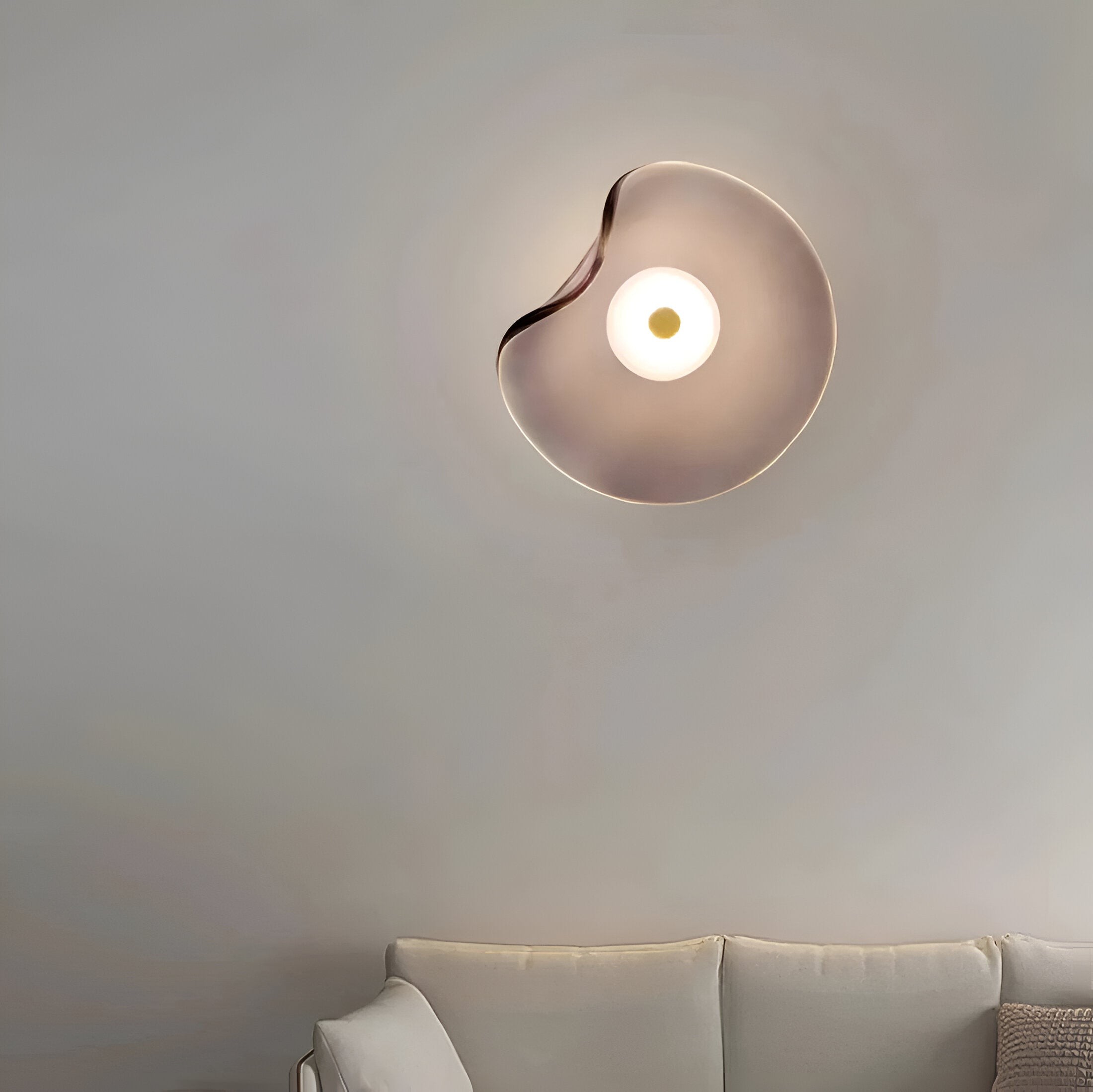 Nordic gebogen glazen Japanse stijl glazen stenen LED wandlamp HL1294