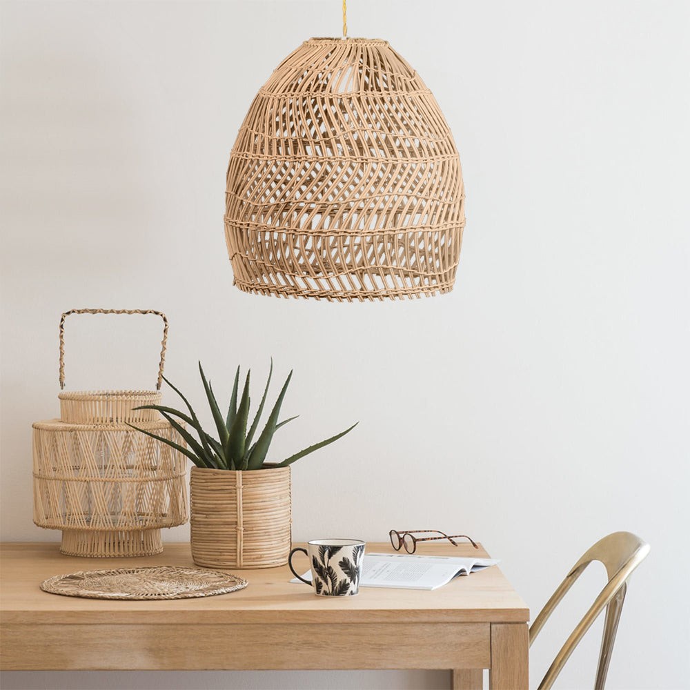 Rustieke Rieten Mand Rotan Kooi Hanglamp HL161