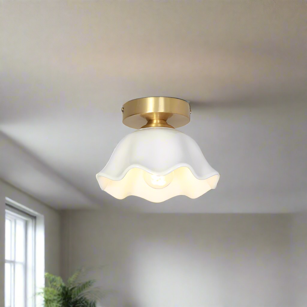 Blossom Glow Mid-Century keramische plafondlamp HL3505