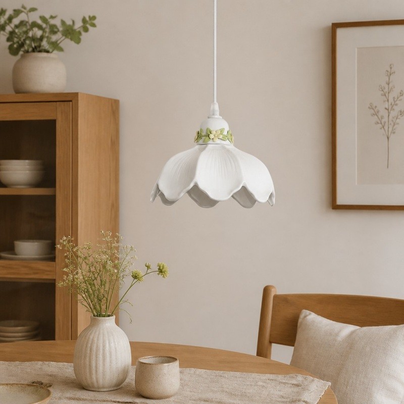 Cazelle bloemenhanglamp - Romantische verlichting voor de slaapkamer HL3592