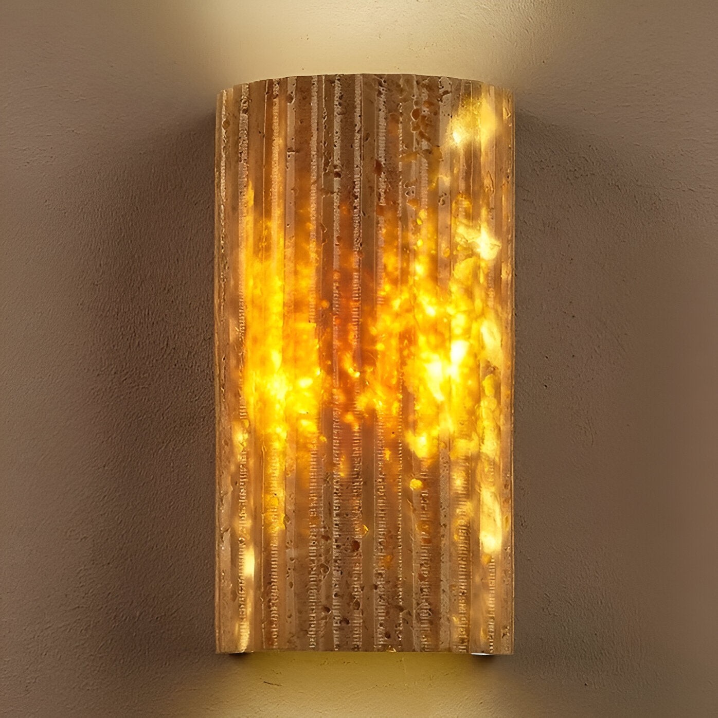 Solaro Travertine Tuin Buiten Wandlamp HL1282