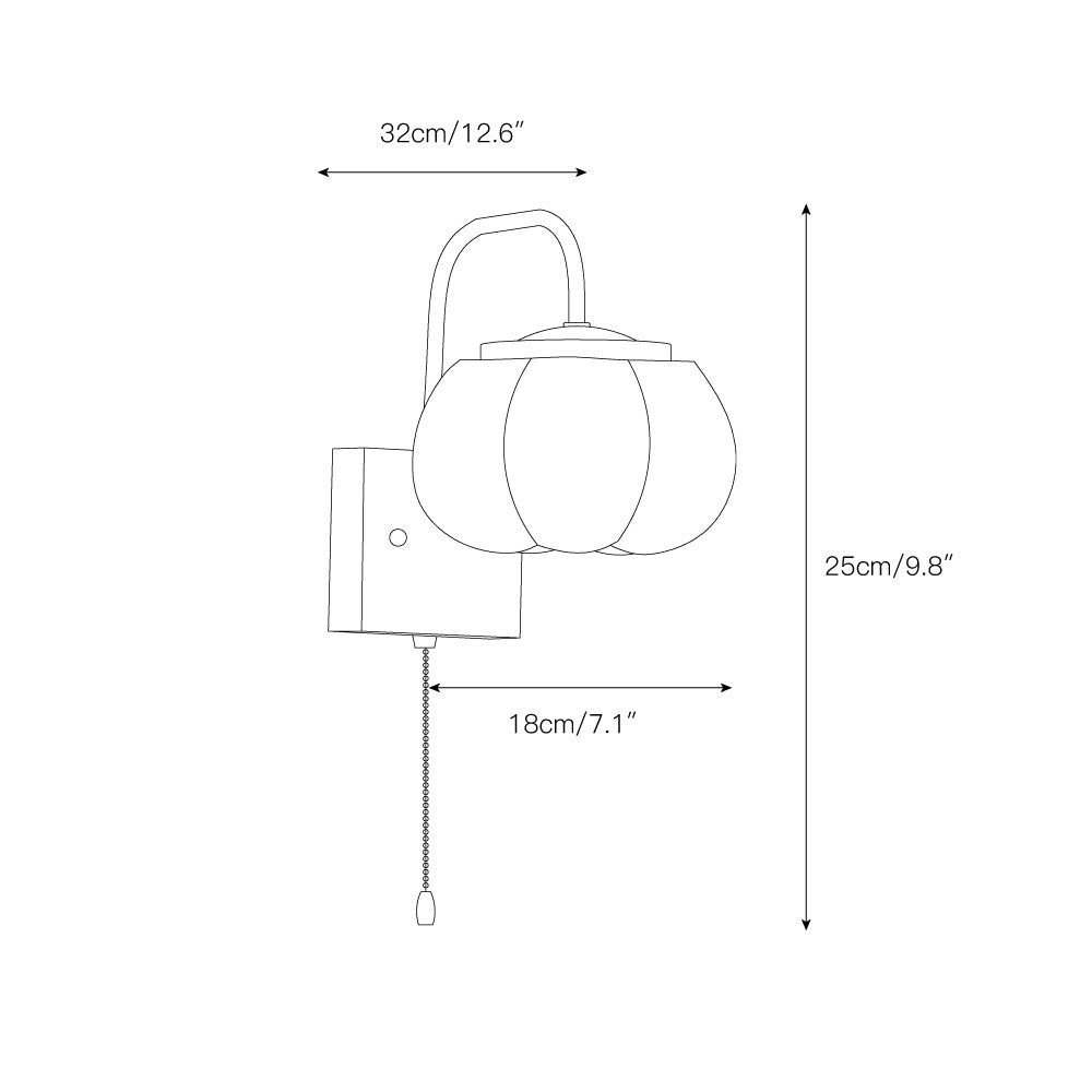 Kapok bloem wandlamp HL2972