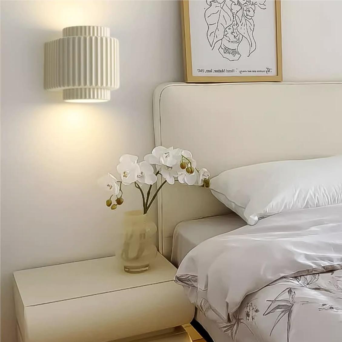 Cilinder hars semi inbouw wandlamp HL226