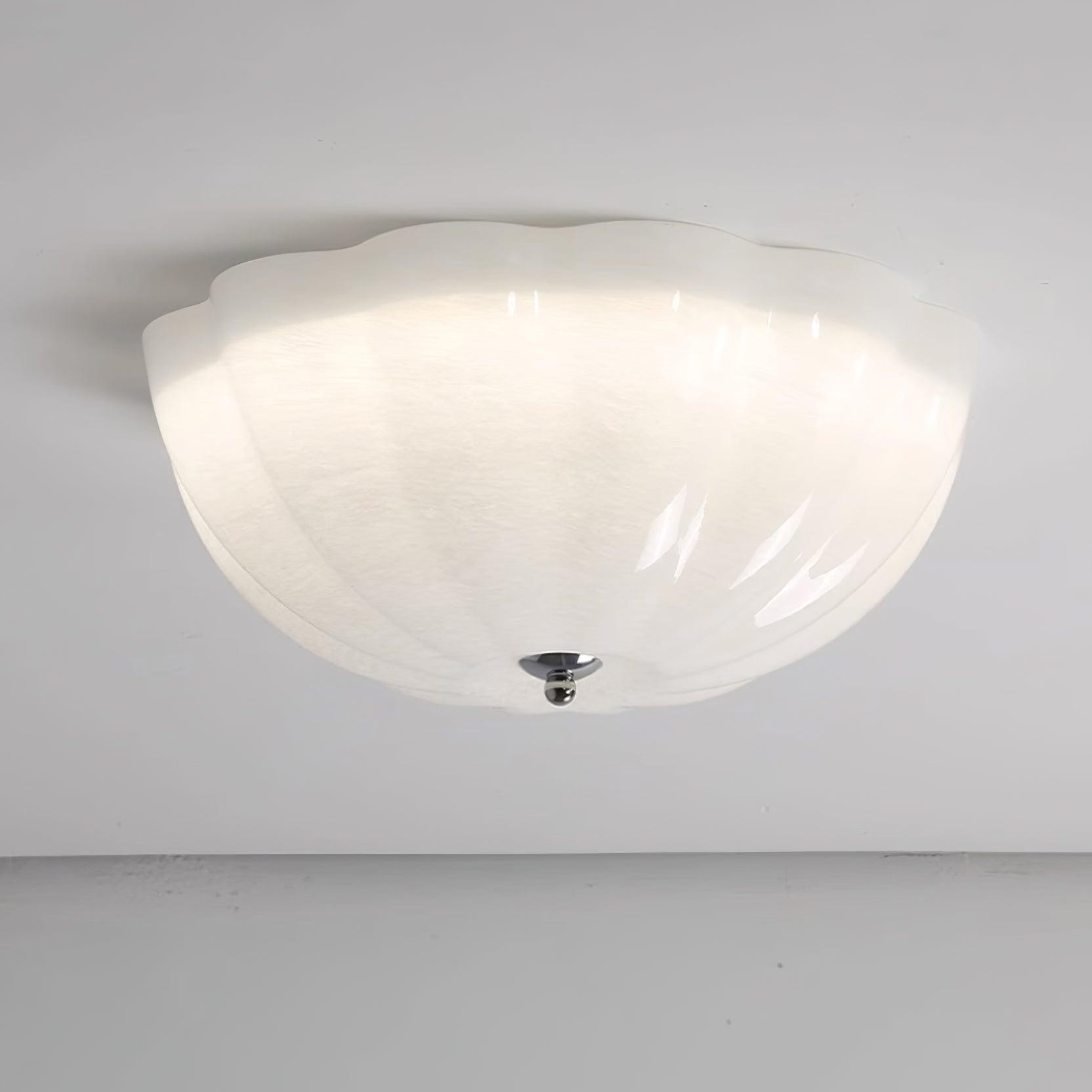 Geleivormige glazen plafondlamp HL556