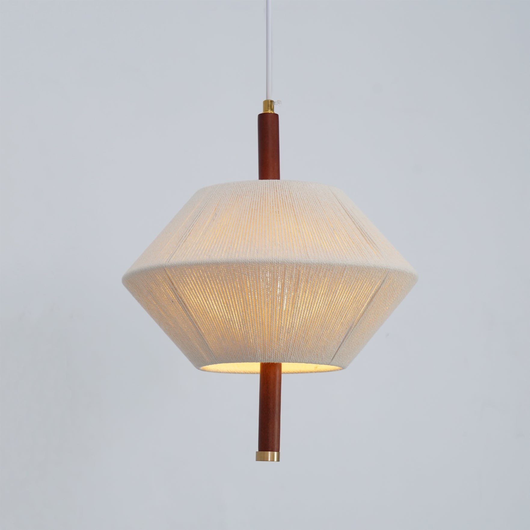 Japanse Wabi-Sabi-stijl geweven stoffen hanglamp HL880