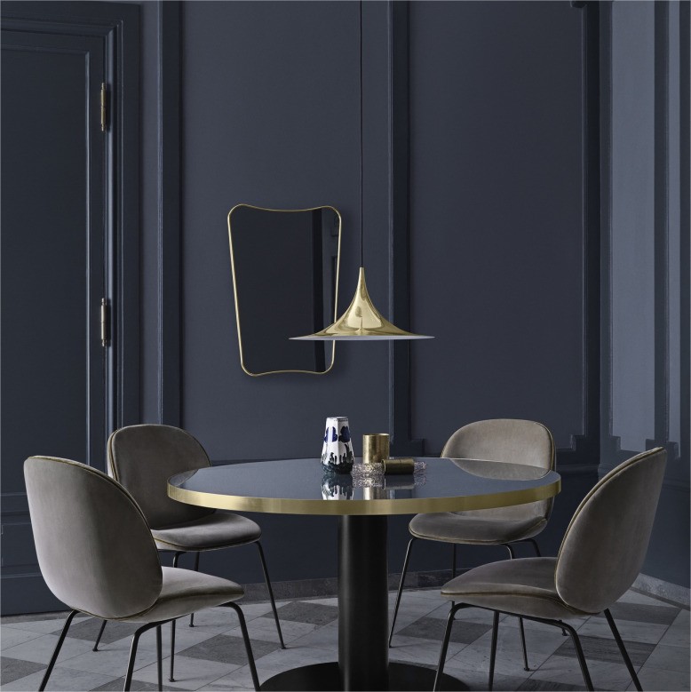 Mid Century Moderne Hoor Metalen Hanglamp