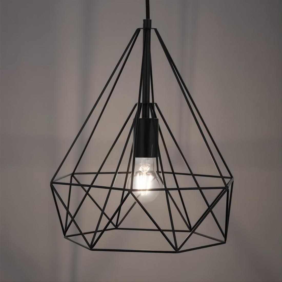 Zwarte Draad Hanglamp