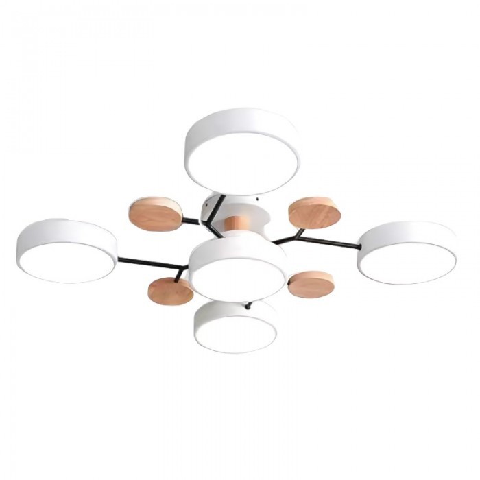 Nordic Vertakte Schijf LED Warm Witte Plafondlamp HL314