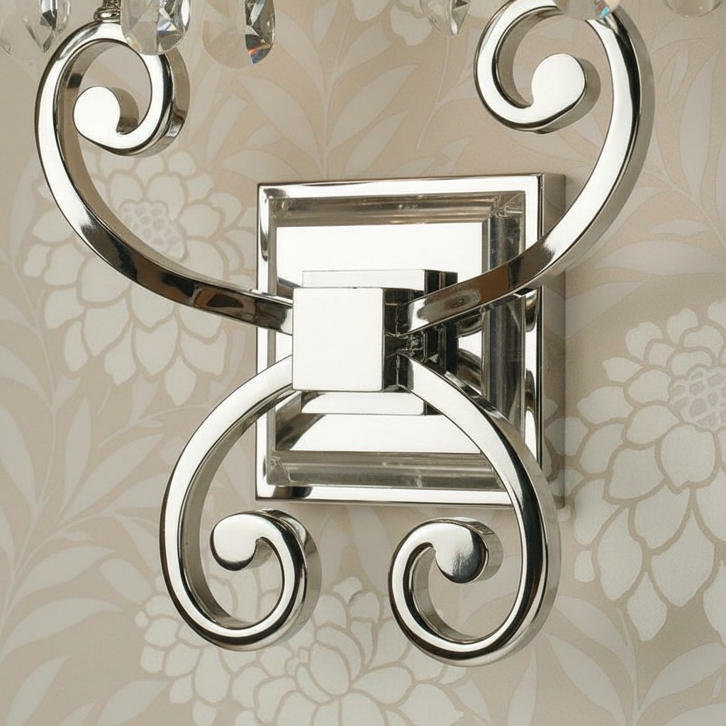Talonis Luxe Kristallen Wandlamp - Verchroomd Frame voor Slaapkamers en Huisdecoratie HL2160