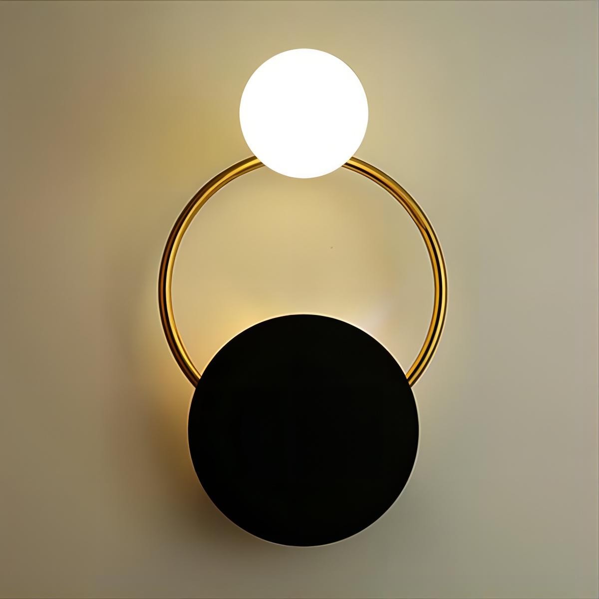 Drie cirkel wandlamp