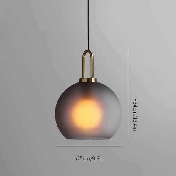 Moderne helder glas bollen fles Shade keuken hanger licht HL40